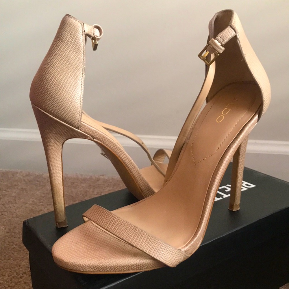 COPY - Aldo tan nude strap heels